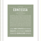 Contessa | Name Art Print