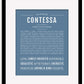 Contessa | Name Art Print