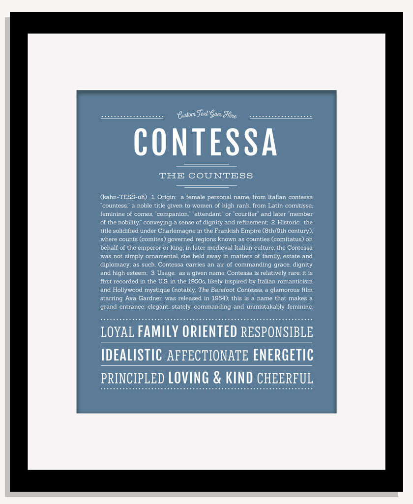 Contessa | Name Art Print