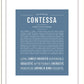 Contessa | Name Art Print