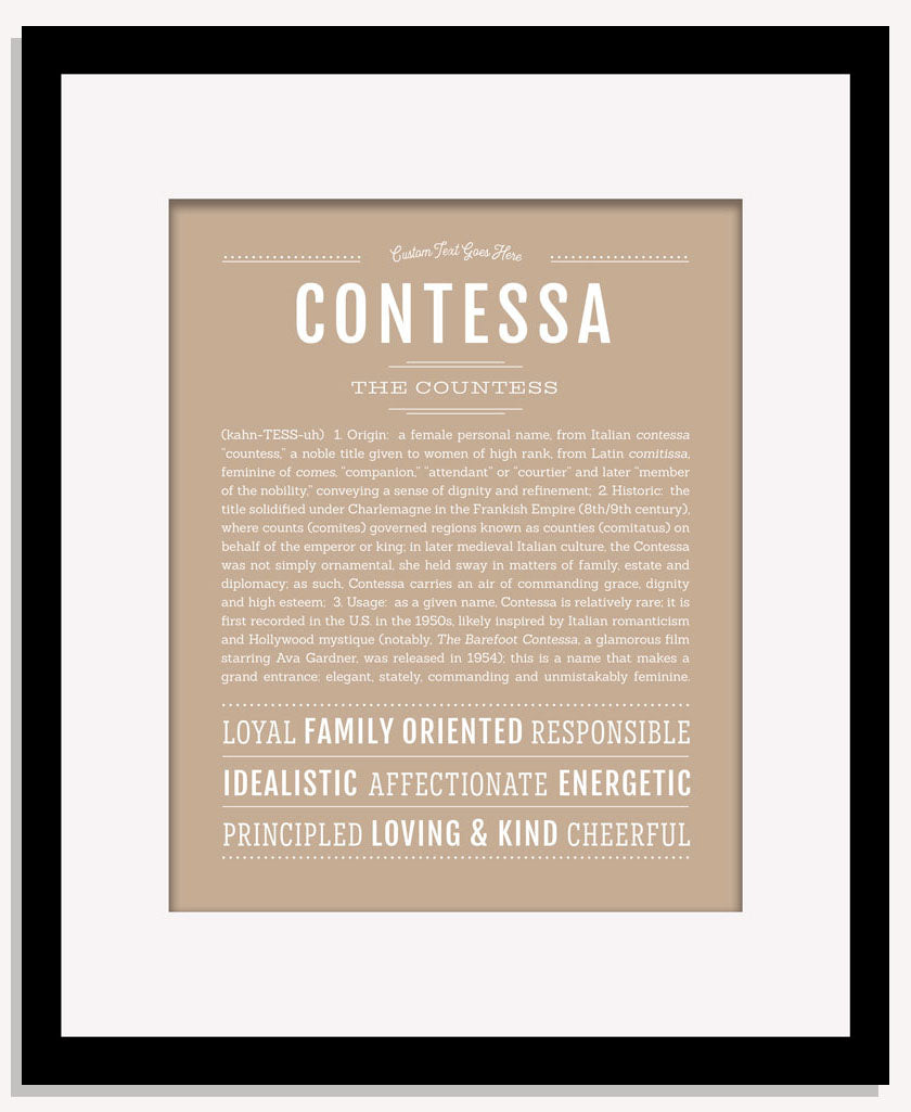 Contessa | Name Art Print