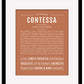 Contessa | Name Art Print