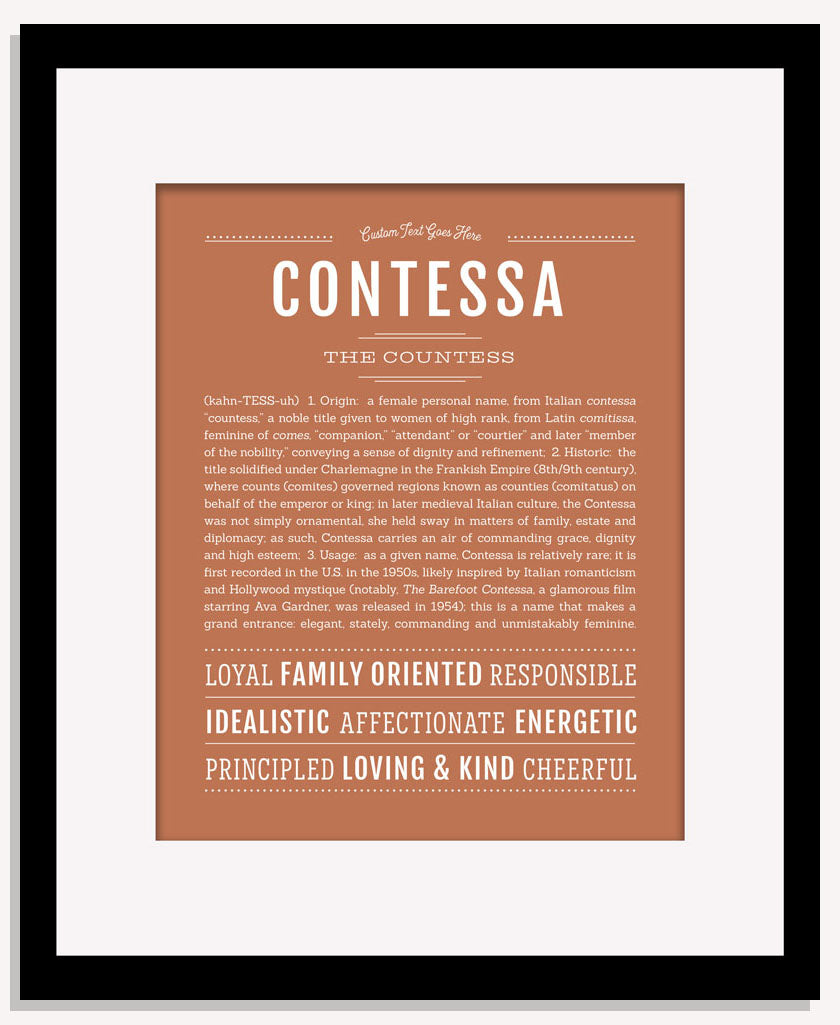 Contessa | Name Art Print