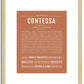 Contessa | Name Art Print