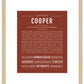 Cooper | Name Art Print