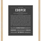 Cooper | Name Art Print