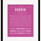 Frame Options | Dark Pink | Maple Frame, Matted