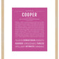 Cooper | Name Art Print