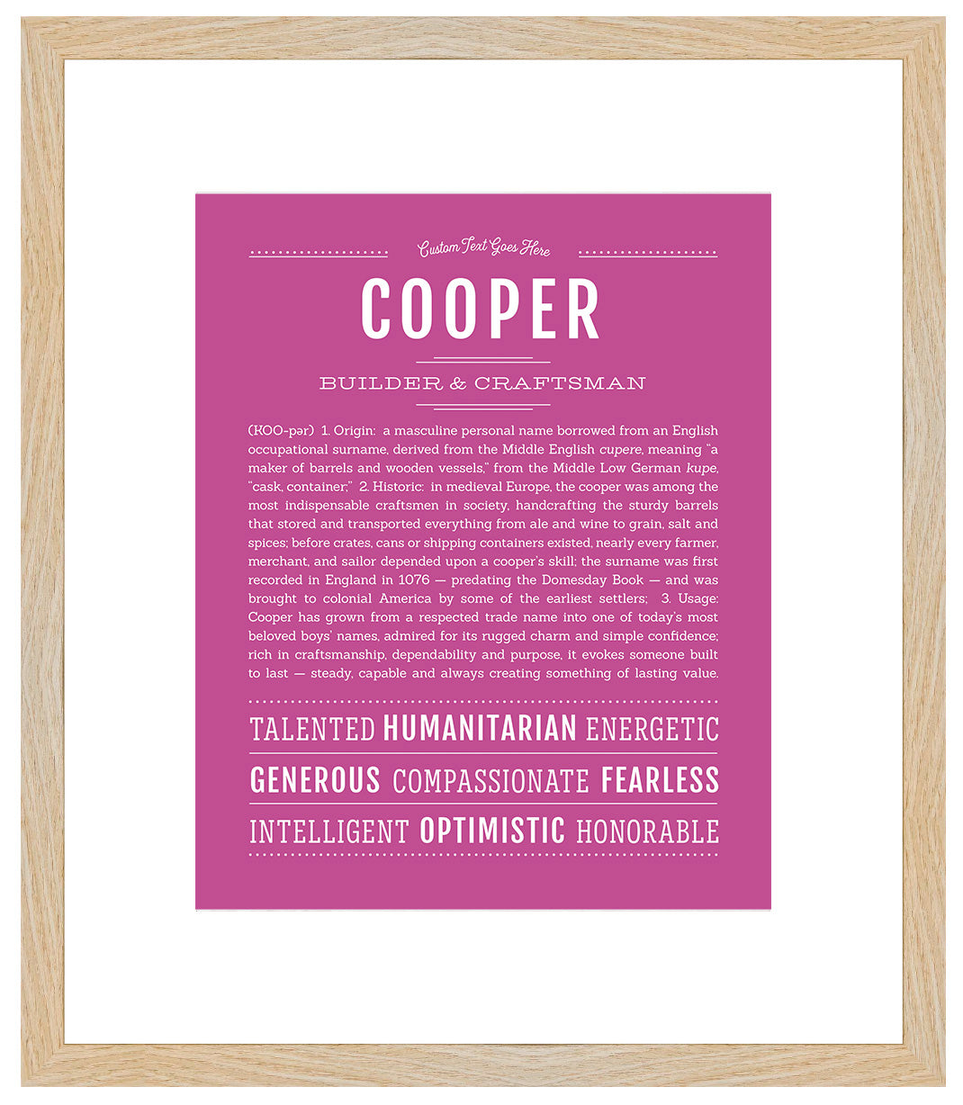Cooper | Name Art Print