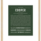 Cooper | Name Art Print