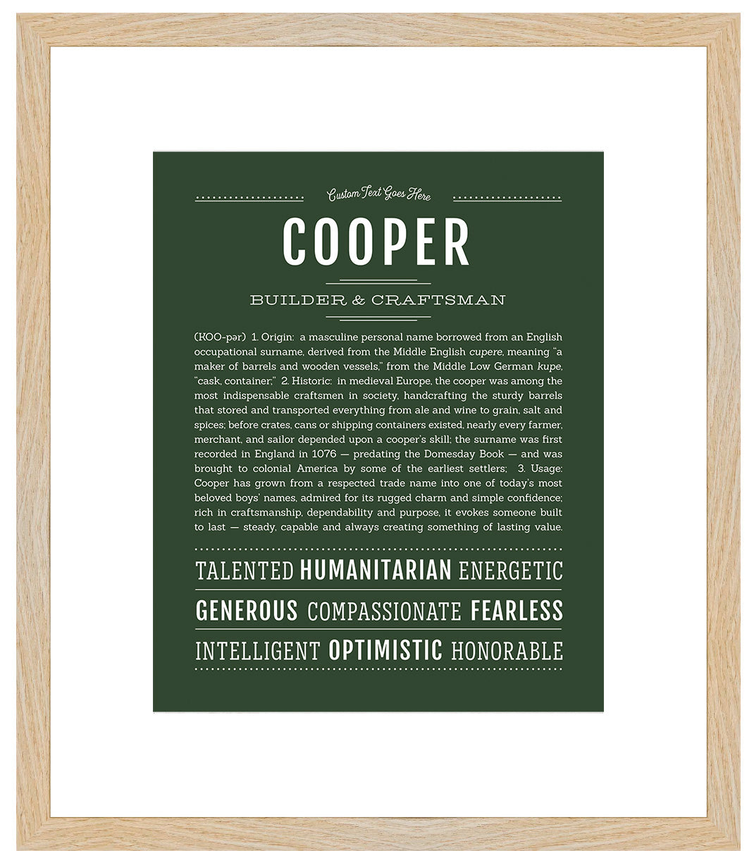 Cooper | Name Art Print
