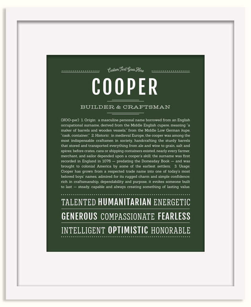 Frame Options | Deep Forest | Black Frame, Matted