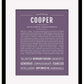 Frame Options | Deep Purple | Maple Frame, Matted