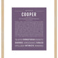 Cooper | Name Art Print