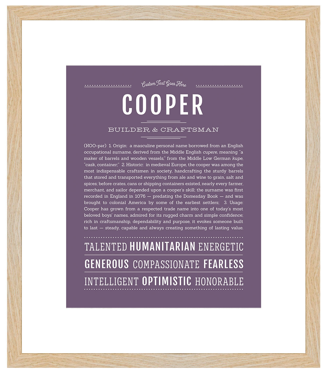 Cooper | Name Art Print