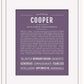 Frame Options | Deep Purple | Black Frame, Matted