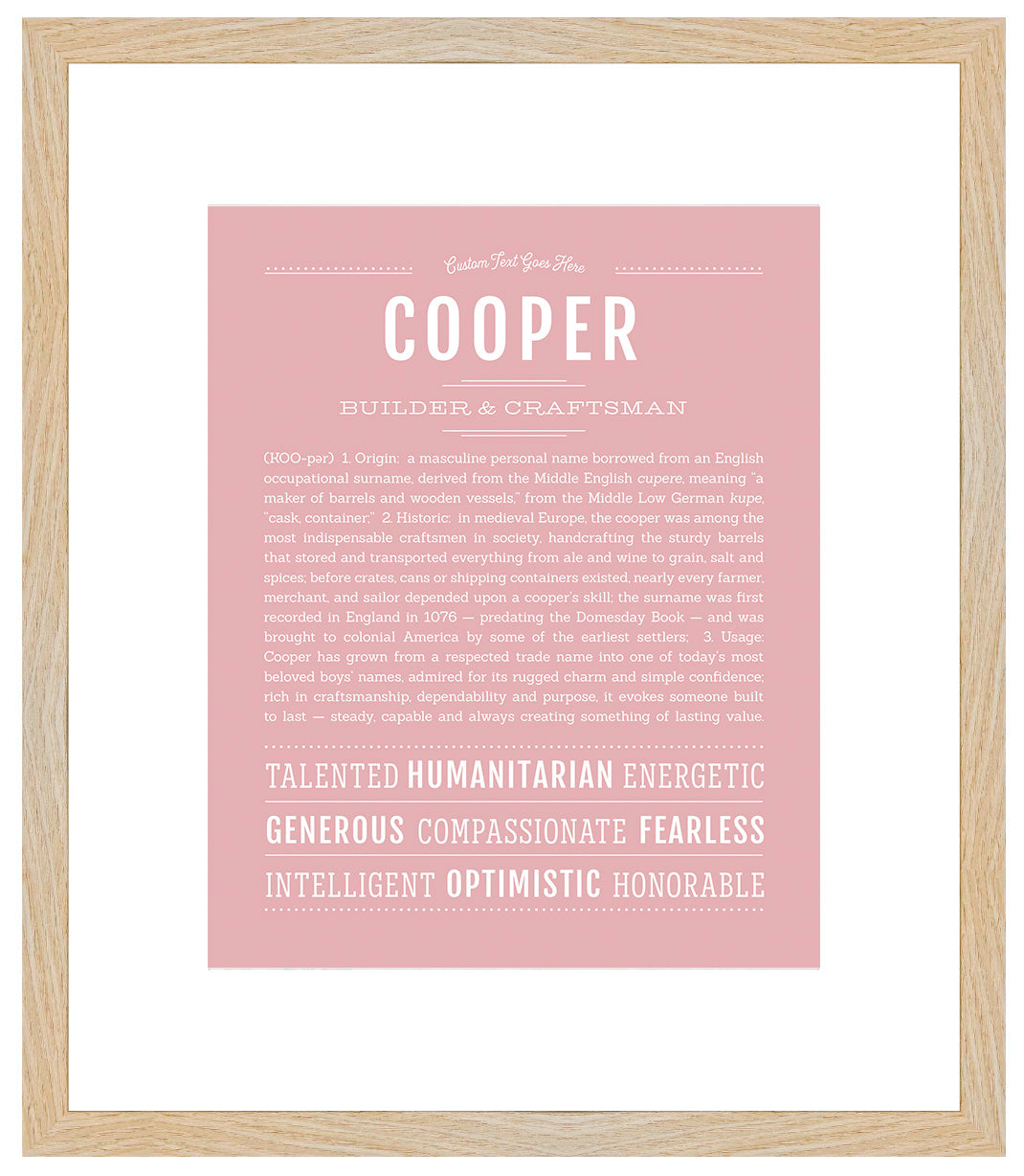 Cooper | Name Art Print