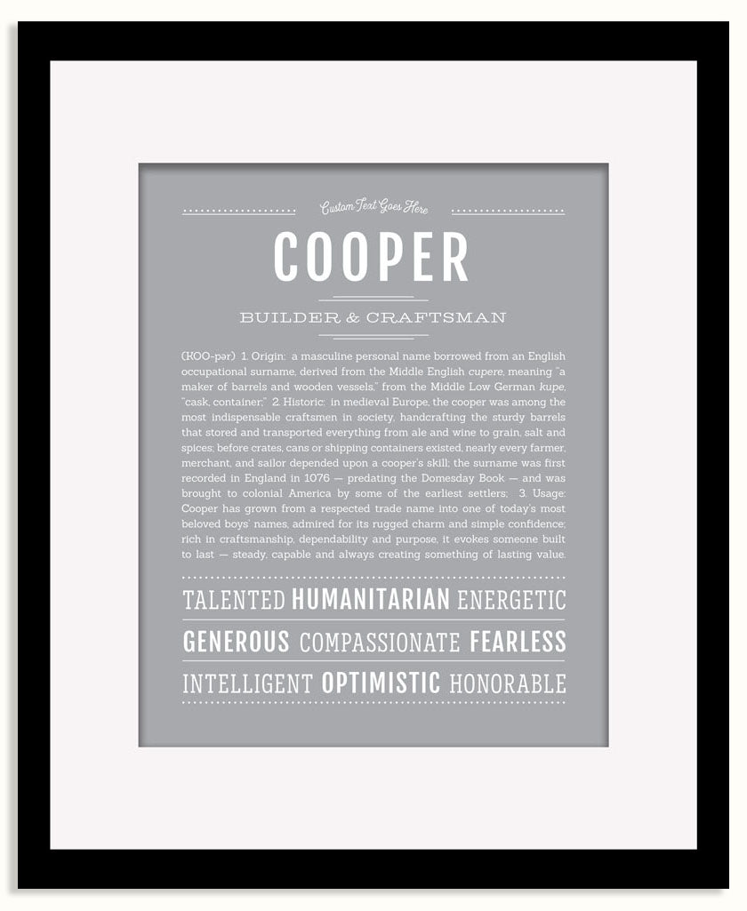 Frame Options | Light Gray | Maple Frame, Matted