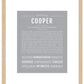 Cooper | Name Art Print
