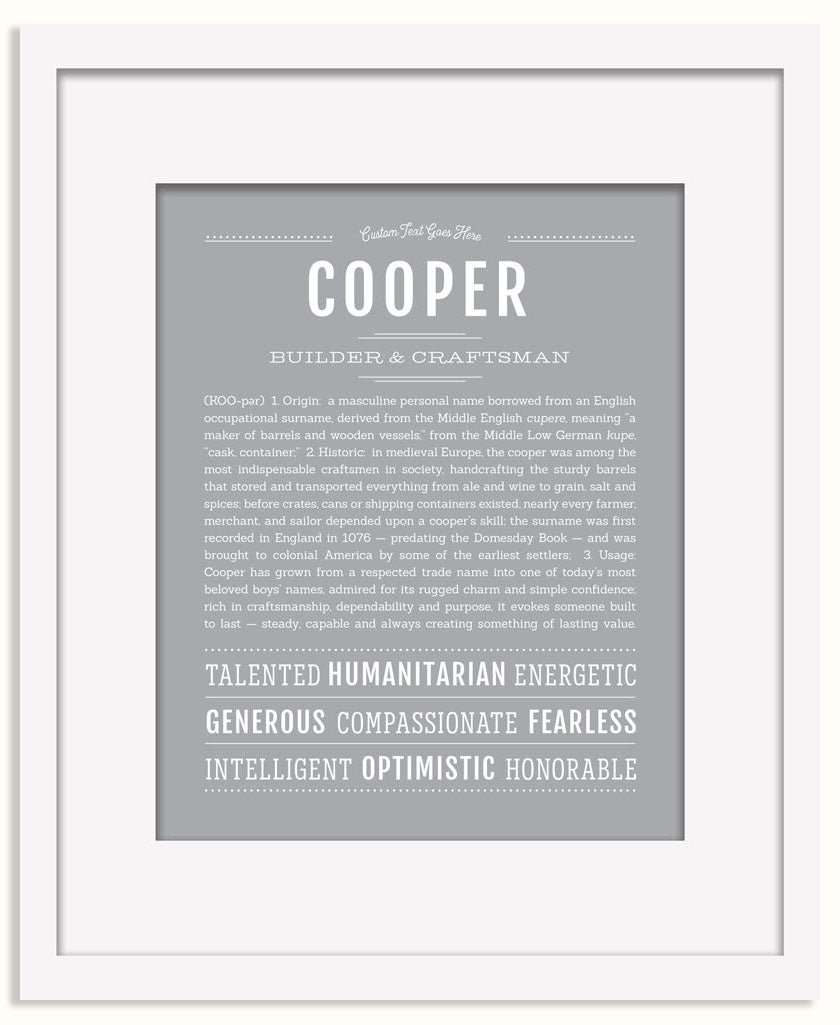 Frame Options | Light Gray | Black Frame, Matted