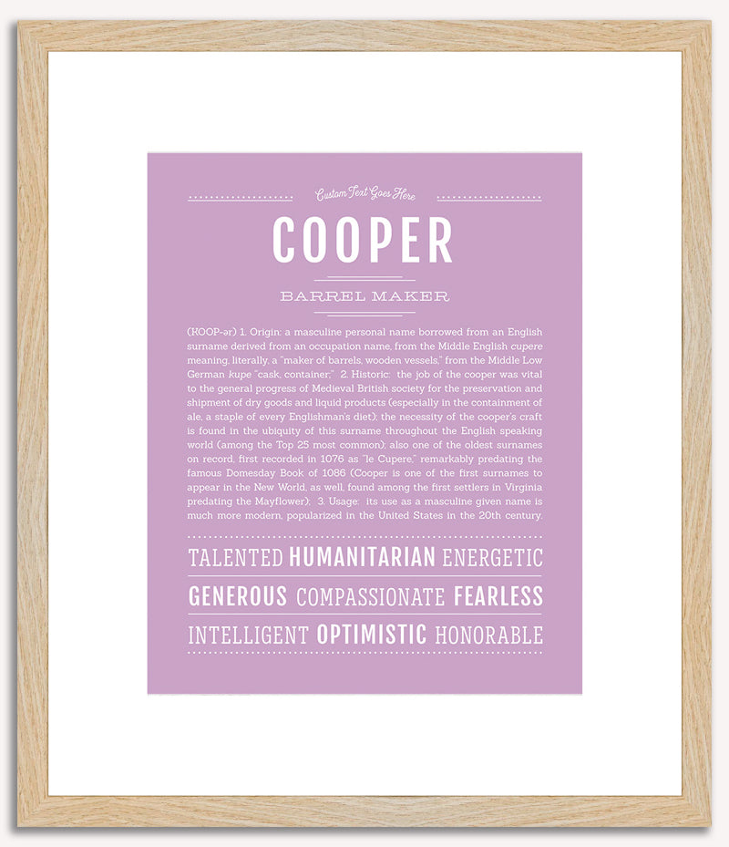 Cooper | Name Art Print