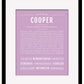Frame Options | Lilac | Maple Frame, Matted