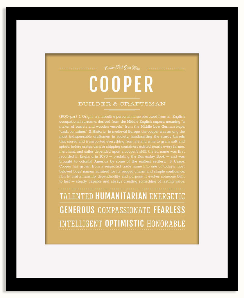 Frame Options | Matte Gold | Maple Frame, Matted