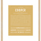 Cooper | Name Art Print