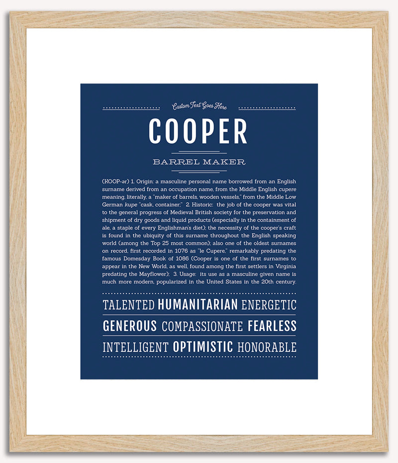 Cooper | Name Art Print