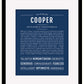 Frame Options | Midnight Blue | Maple Frame, Matted