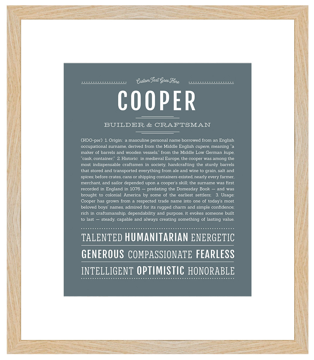Cooper | Name Art Print