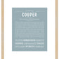 Cooper | Name Art Print