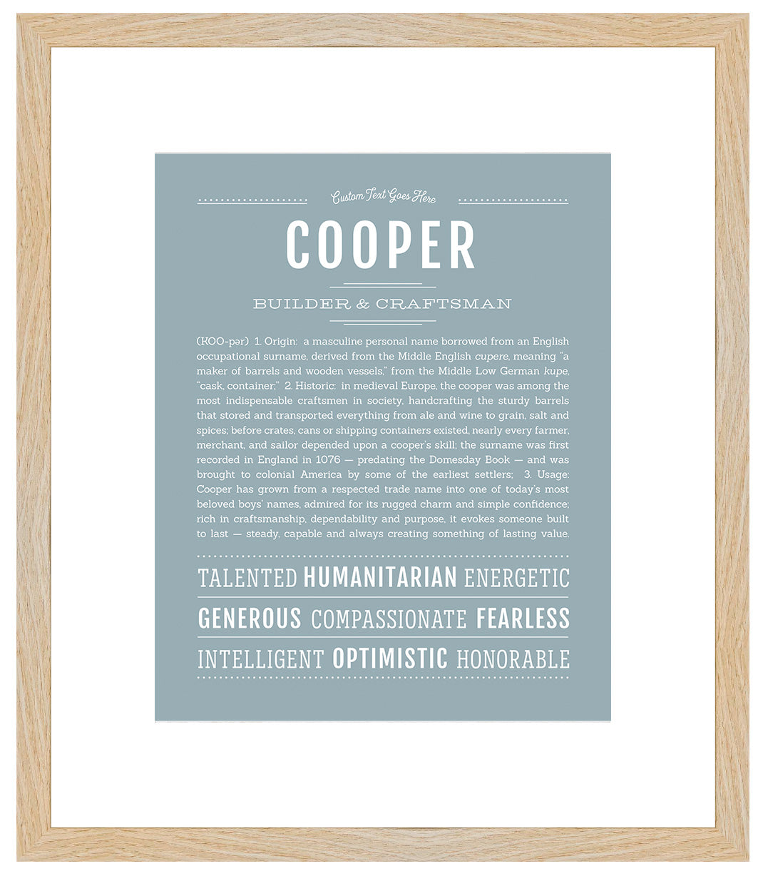Cooper | Name Art Print
