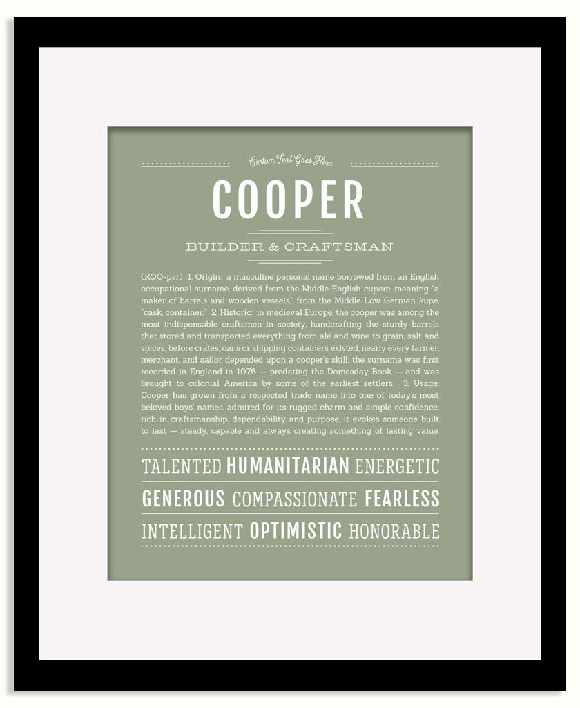 Frame Options | Sage | Maple Frame, Matted