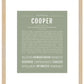 Cooper | Name Art Print