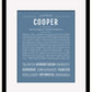 Frame Options | Steele Blue | Maple Frame, Matted