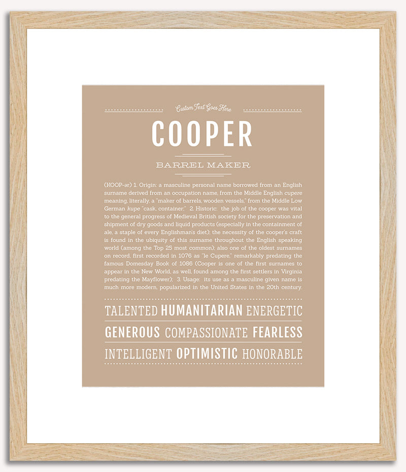 Cooper | Name Art Print