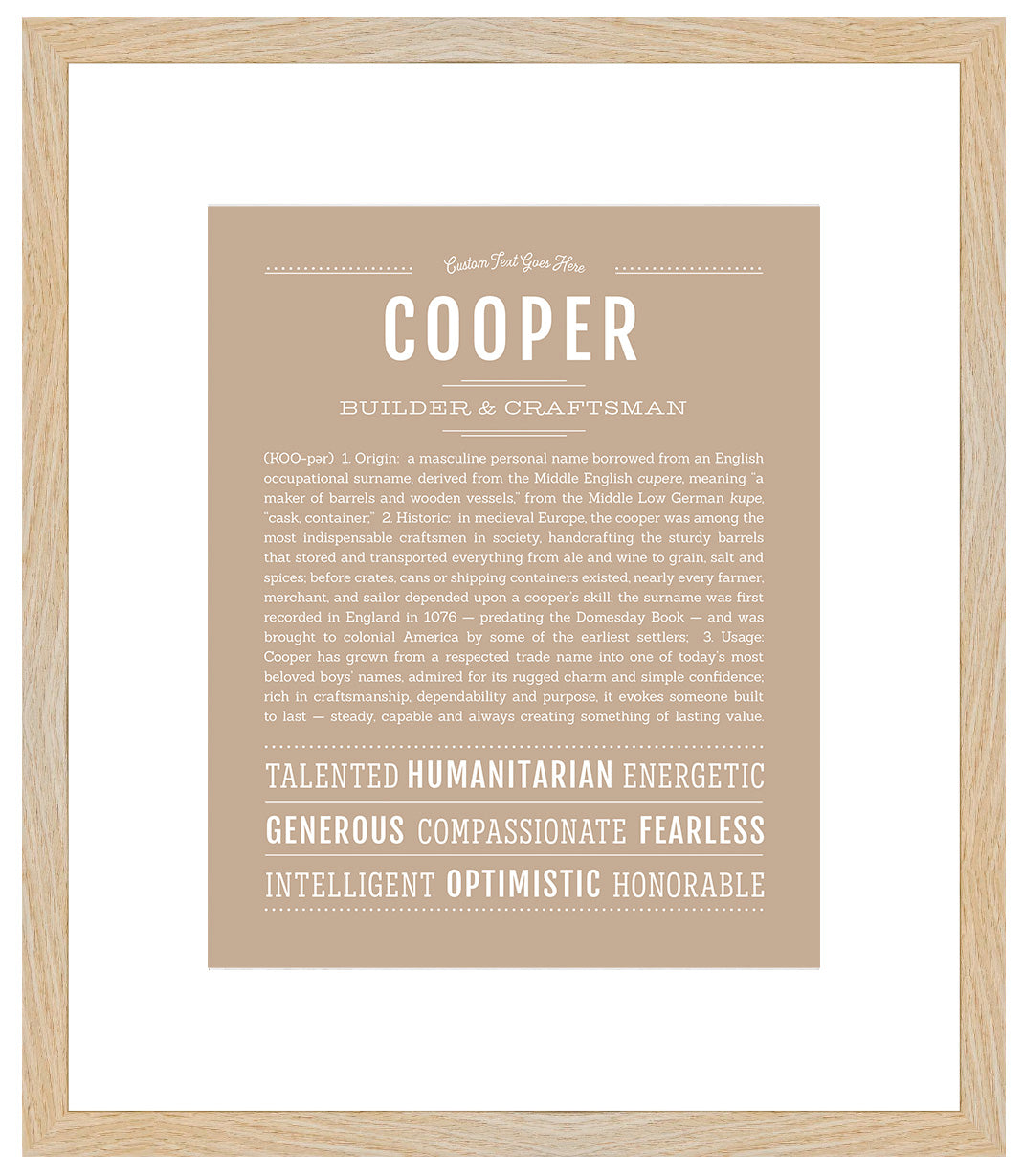 Cooper | Name Art Print