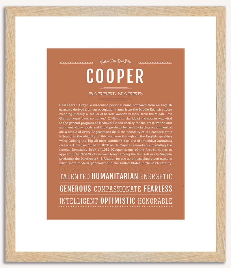 Cooper | Name Art Print