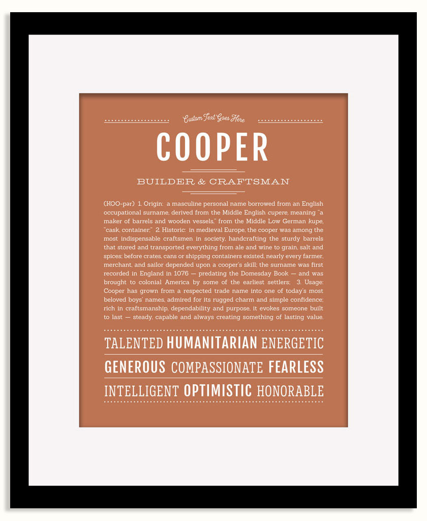 Frame Options | Terra Cotta | Maple Frame, Matted