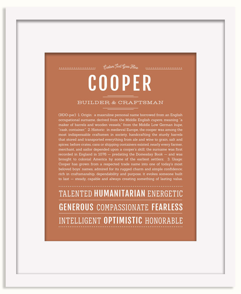 Frame Options | Terra Cotta | Black Frame, Matted