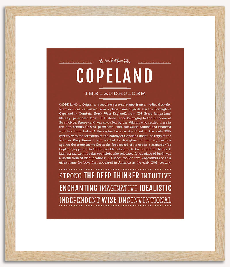 Copeland | Name Art Print