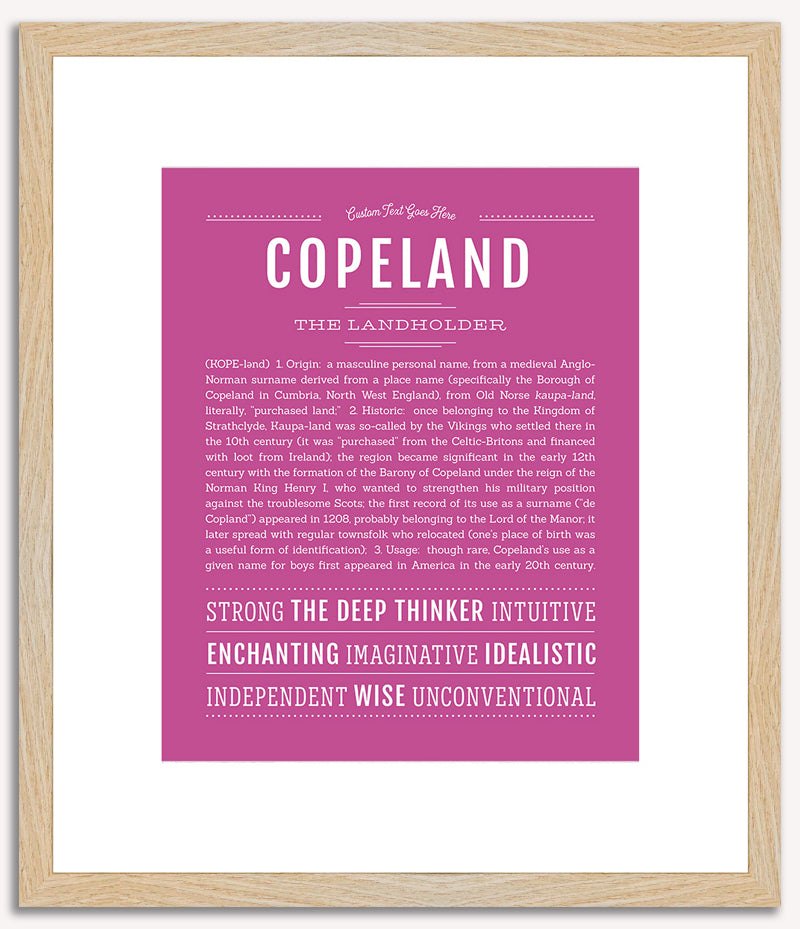 Copeland | Name Art Print