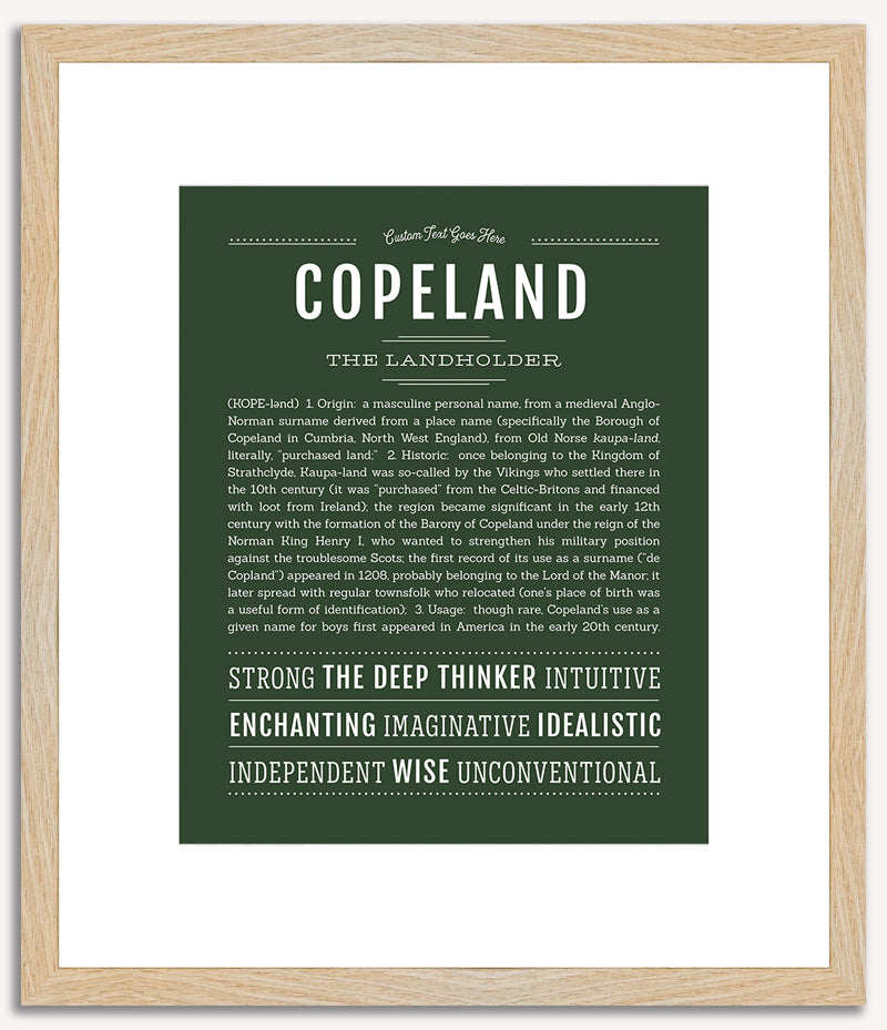 Copeland | Name Art Print