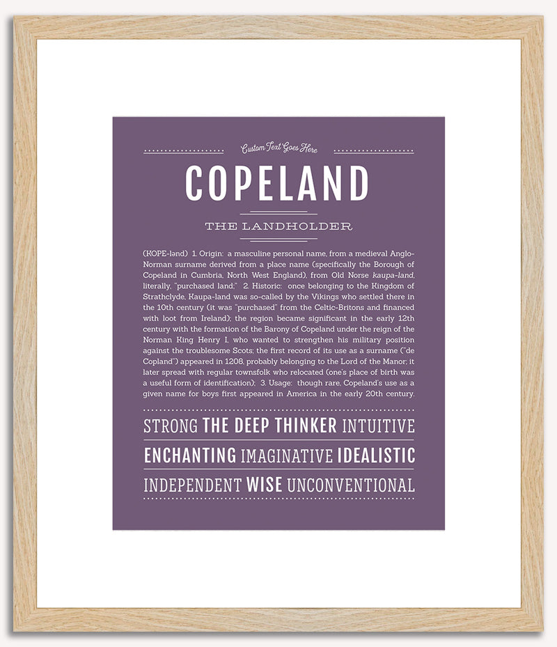 Copeland | Name Art Print