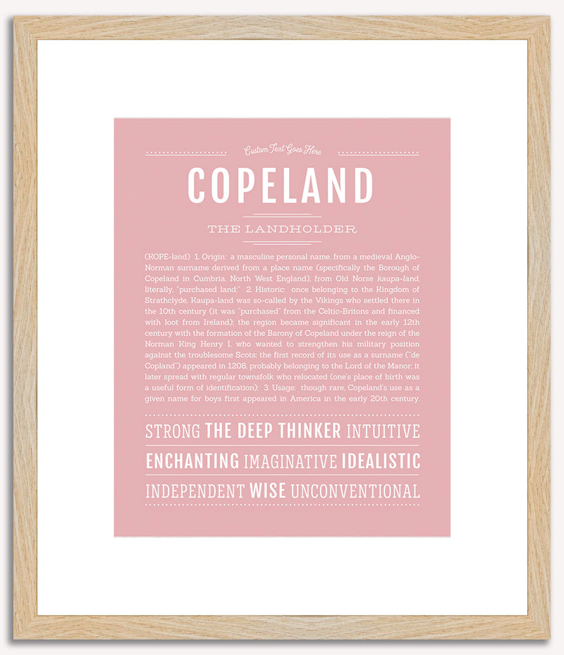 Copeland | Name Art Print