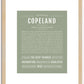 Copeland | Name Art Print