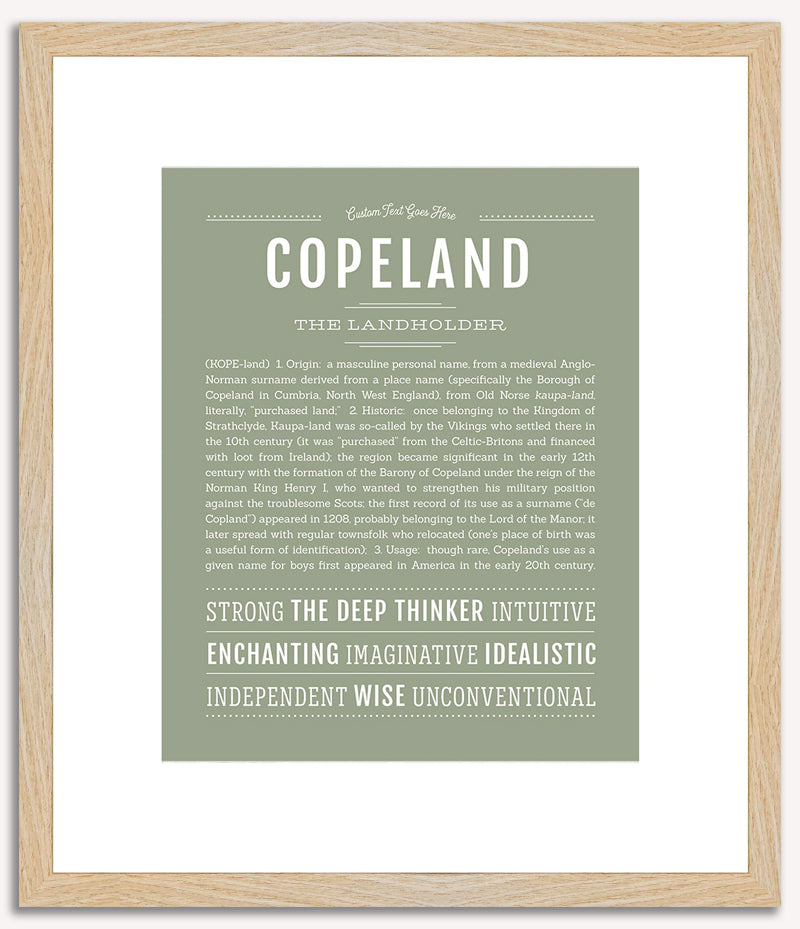 Copeland | Name Art Print