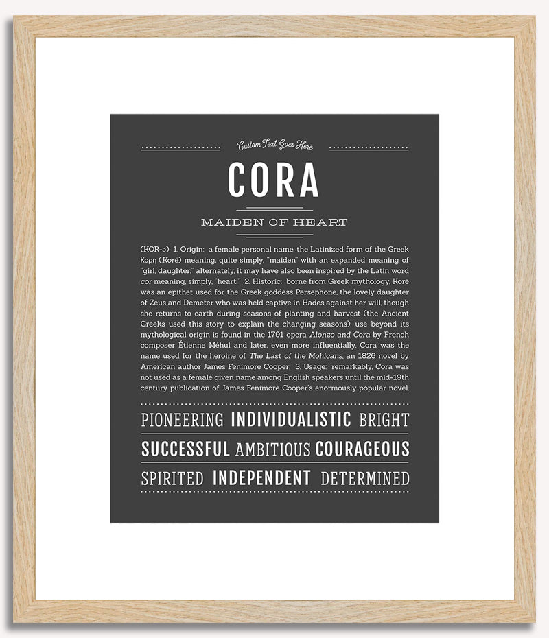 Cora | Name Art Print