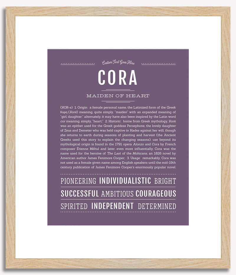 Cora | Name Art Print